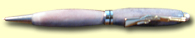 European Style Dear Antler Pen with plain Band and Rifle Clip